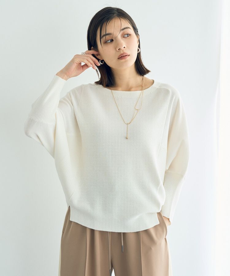 YECCA VECCA「リブMIXドルマンニット」|ニット・セーター|