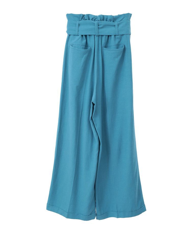 YECCA VECCA「ベルテッドリネン混ワイドパンツ」|その他|