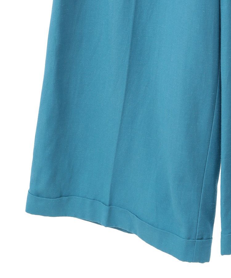 YECCA VECCA「ベルテッドリネン混ワイドパンツ」|その他|