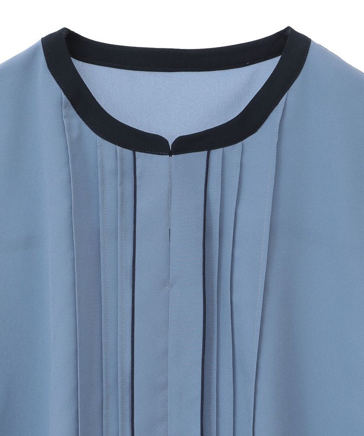 YECCA VECCA「配色タックデザインブラウス」|シャツ・ブラウス|