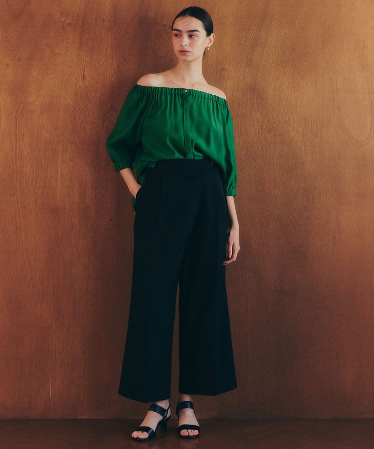 YECCA VECCA「2wayギャザーブラウス」|シャツ・ブラウス|