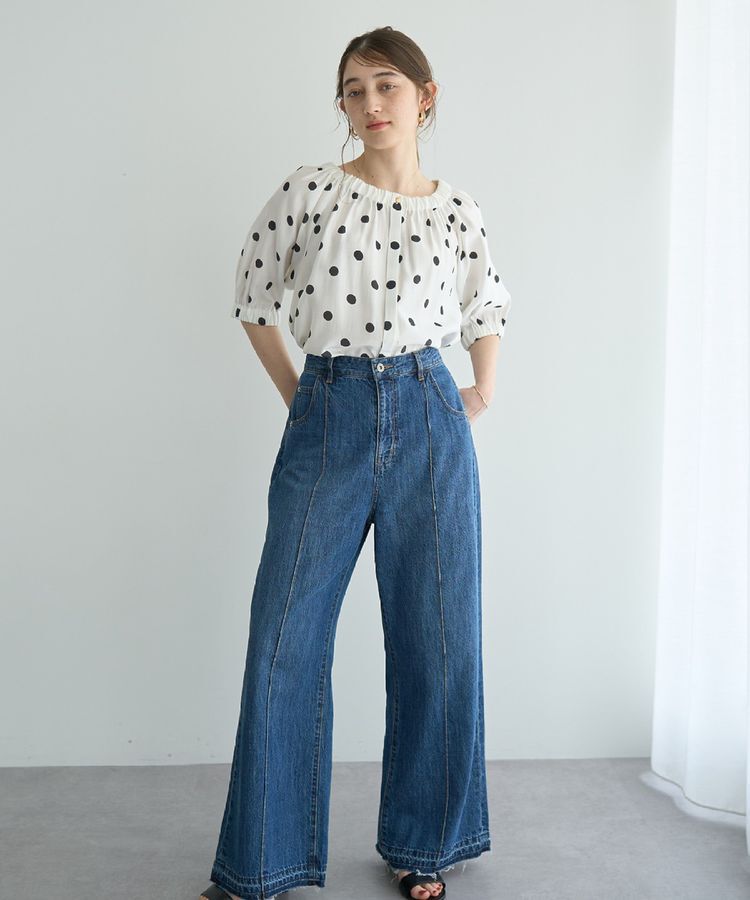 YECCA VECCA「2wayギャザーブラウス」|シャツ・ブラウス|