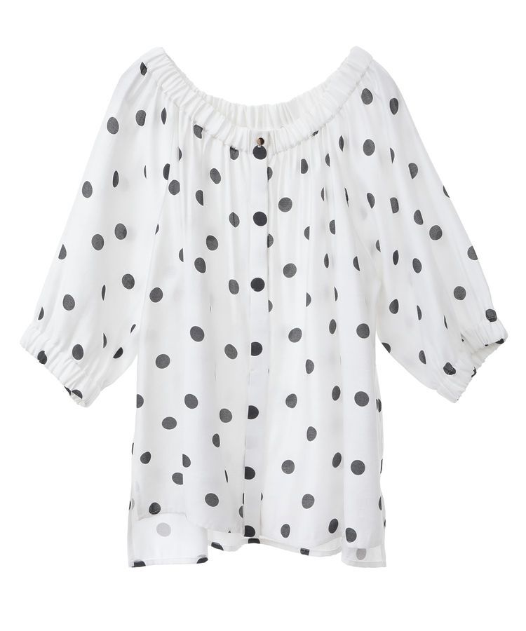 YECCA VECCA「2wayギャザーブラウス」|シャツ・ブラウス|