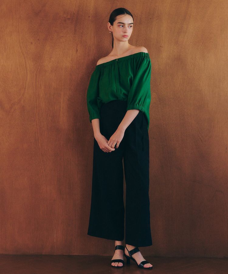 YECCA VECCA「2wayギャザーブラウス」|シャツ・ブラウス|