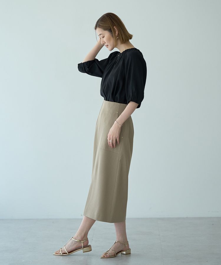 YECCA VECCA「2wayギャザーブラウス」|シャツ・ブラウス|