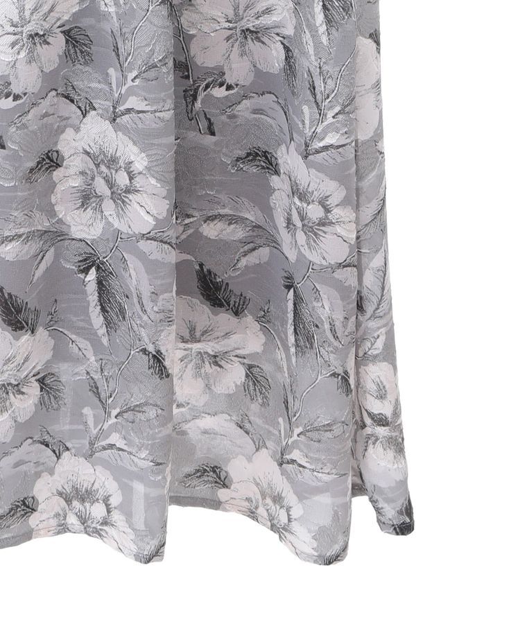 YECCA VECCA「シアージャガードフラワー柄ワンピース」|ワンピース|