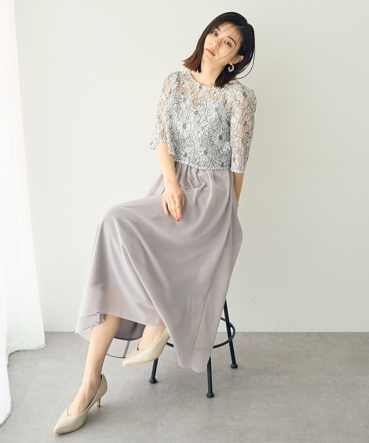 YECCA VECCA「【2点SET】3wayレース&times;キャミドレス」|ワンピース|Light Gray