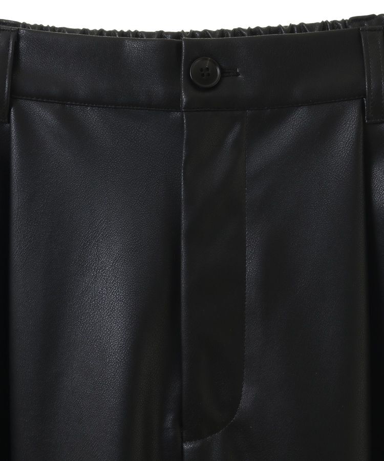 GARAGE OF GOOD CLOTHING「フェイクレザーワンタックパンツ」|その他|