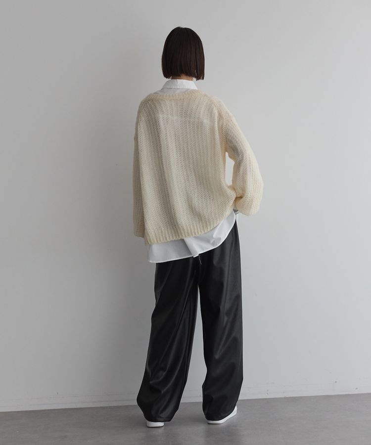 GARAGE OF GOOD CLOTHING「フェイクレザーワンタックパンツ」|その他|