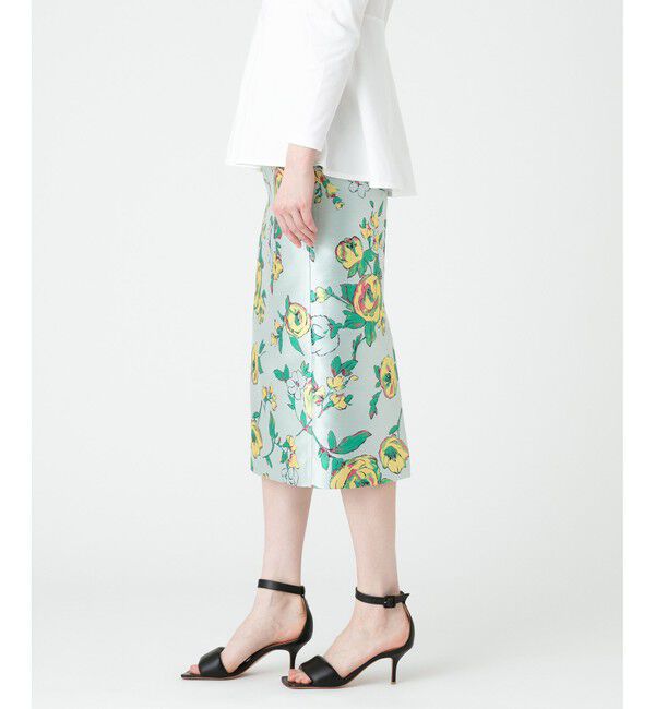 LOULOU WILLOUGHBY「【LOULOU WILLOUGHBY】ETIQUE フラワージャガードタイトスカート」|タイト|