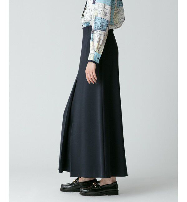 allureville「【セットアップ対応可能】ギャバダブルスリットスカート」|スカート|