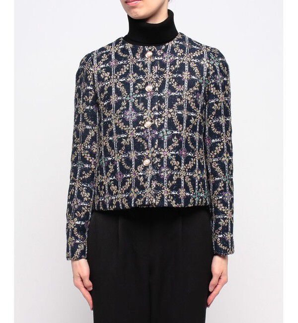 LOULOU WILLOUGHBY「【LOULOU WILLOUGHBY】MALHIA KENTラメジャガード ジャケット」|その他|