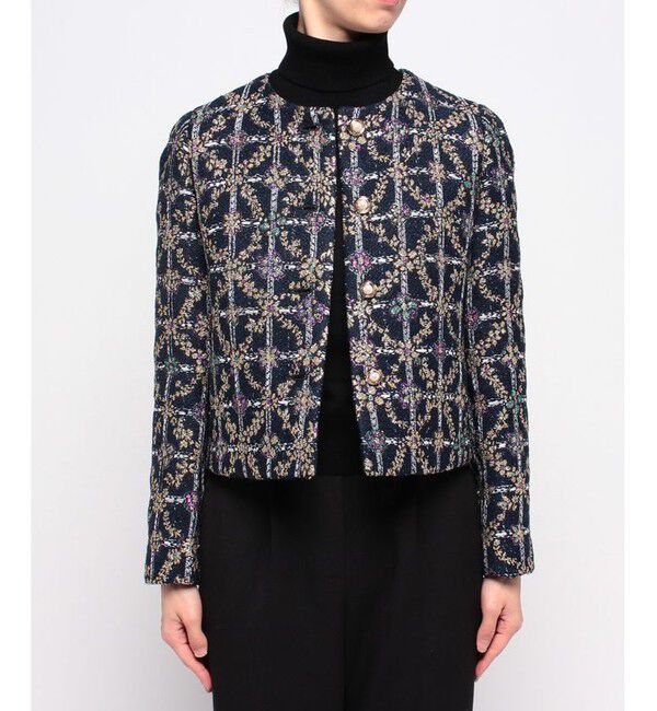 LOULOU WILLOUGHBY「【LOULOU WILLOUGHBY】MALHIA KENTラメジャガード ジャケット」|その他|