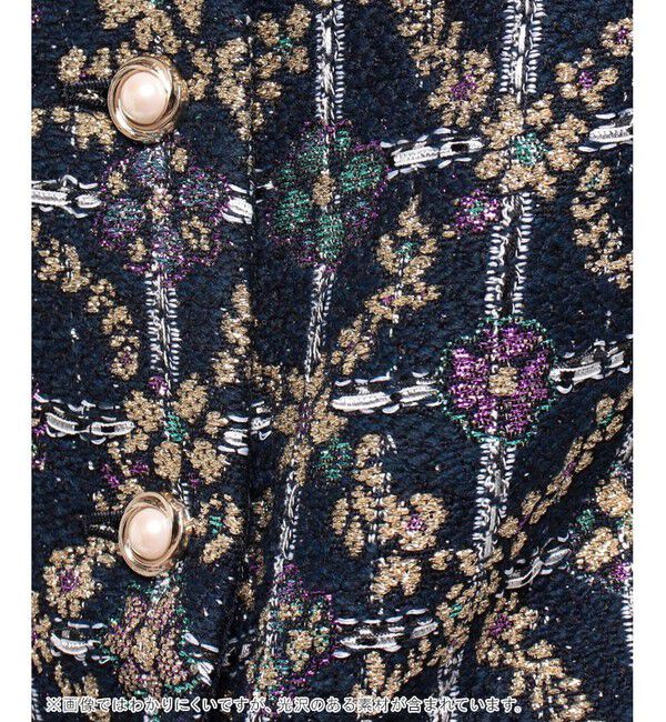 LOULOU WILLOUGHBY「【LOULOU WILLOUGHBY】MALHIA KENTラメジャガード ジャケット」|その他|