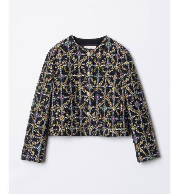 LOULOU WILLOUGHBY「【LOULOU WILLOUGHBY】MALHIA KENTラメジャガード ジャケット」|その他|