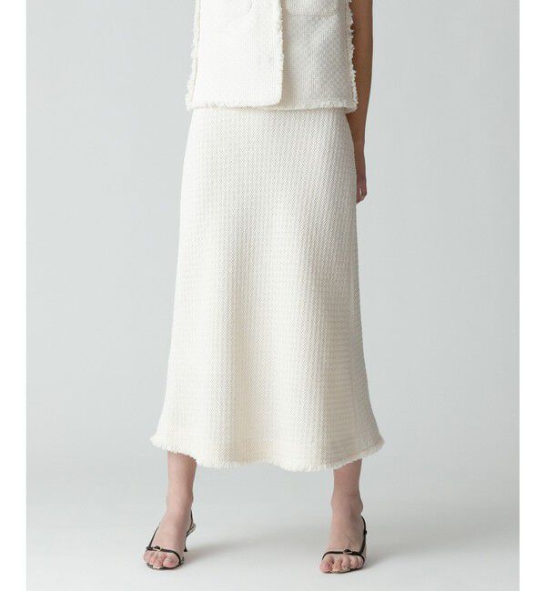 allureville「【セットアップ対応可能】ラスティックツイードスカート」|スカート|