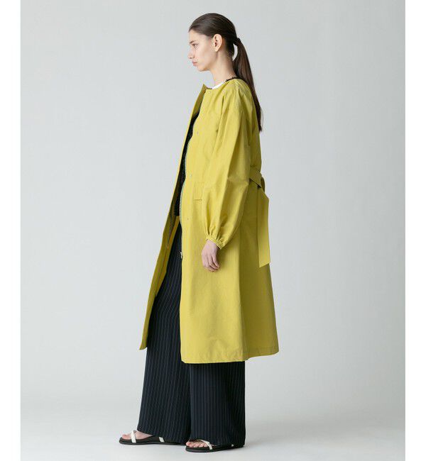 allureville「綿ナイロンクロスギャザーネックコート」|ダッフルコート|