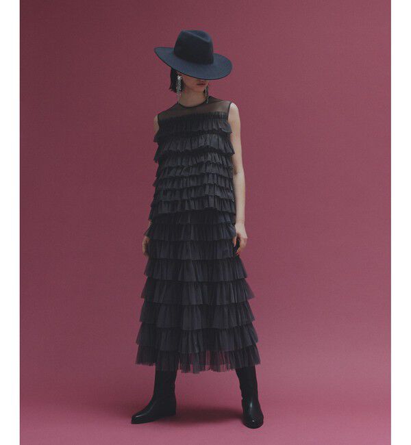 LOULOU WILLOUGHBY「【LOULOU WILLOUGHBY】ティアードチュールスカート」|スカート|