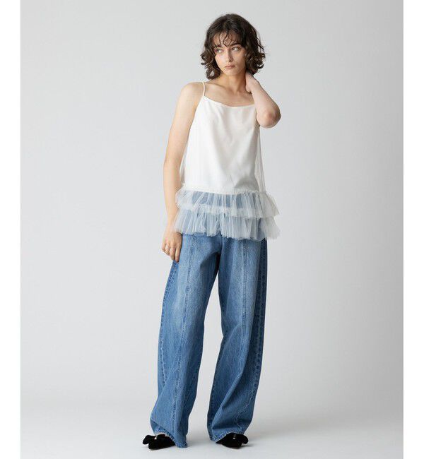 allureville「ラインデニムパンツ」|デニム|