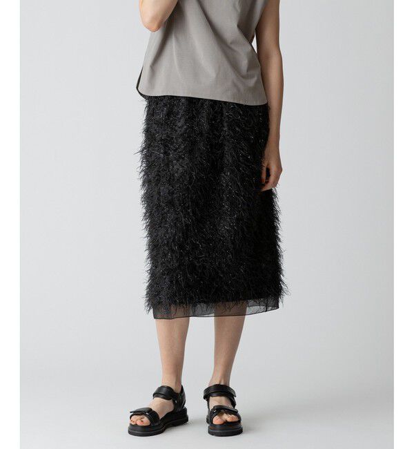 allureville「フェザージャガード Iラインスカート」|スカート|
