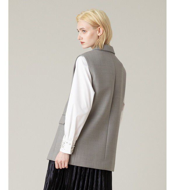 LOULOU WILLOUGHBY「【LOULOU WILLOUGHBY】ボンディングジレ」|ベスト・ジレ|