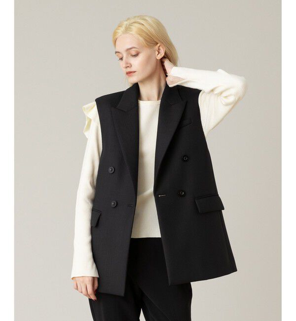 LOULOU WILLOUGHBY「【LOULOU WILLOUGHBY】ボンディングジレ」|ベスト・ジレ|