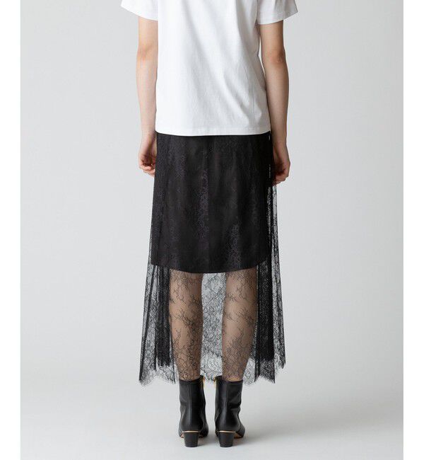 allureville「フラワーレースシースルースカート」|スカート|