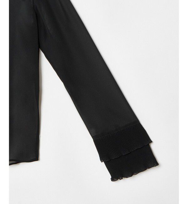 LOULOU WILLOUGHBY「【LOULOU WILLOUGHBY】プリーツリボンブラウス」|シャツ・ブラウス|