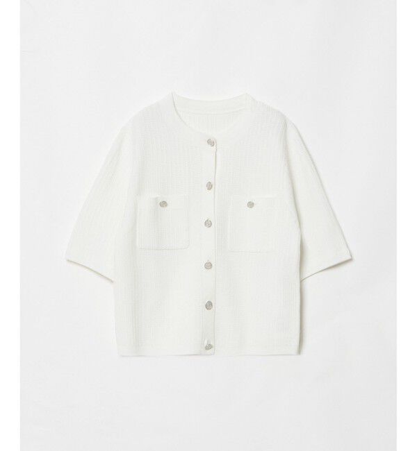 LOULOU WILLOUGHBY「【LOULOU WILLOUGHBY】ポケット付半袖カーディガン」|カーディガン|