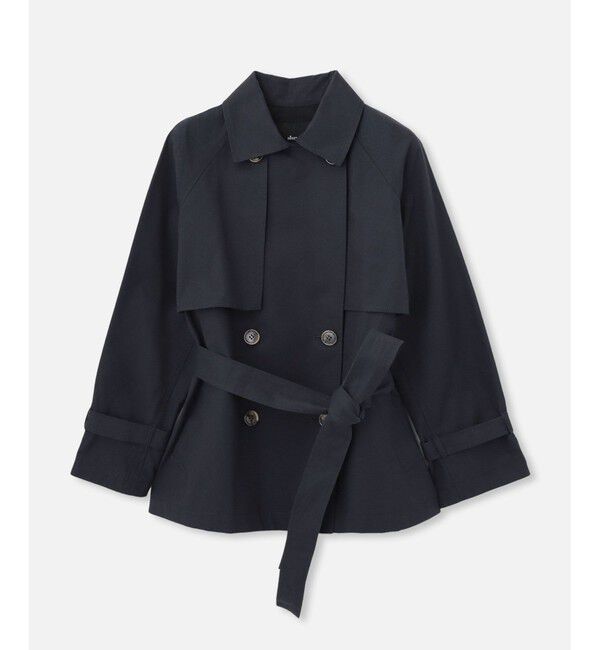 allureville「スーピマコットンミドルトレンチコート」|トレンチコート|