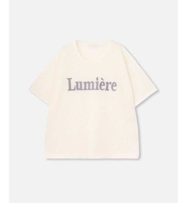 allureville「エンブロイダリーロゴニットＴ」|ニット・セーター|オフホワイト