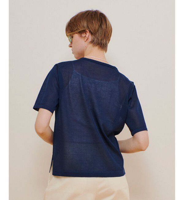 allureville「エンブロイダリーロゴニットＴ」|ニット・セーター|