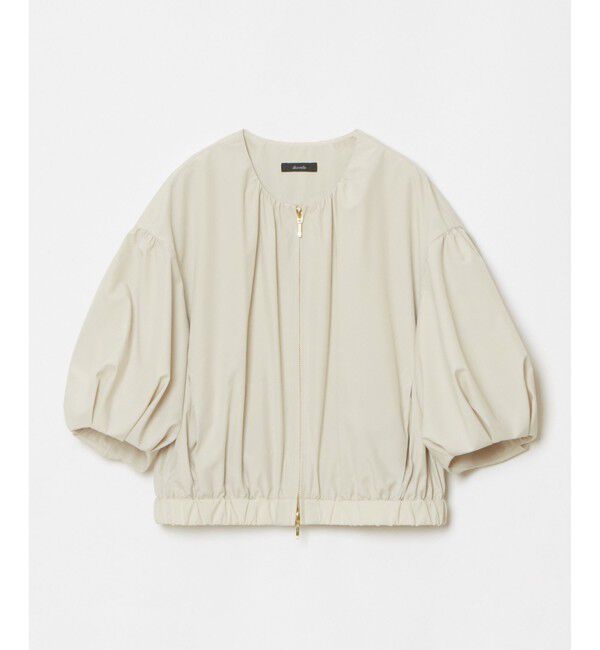 allureville「マットタフタショートブルゾン」|ブルゾン・スタジャン|