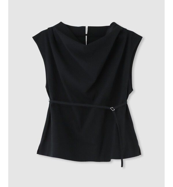 allureville「ドレープシャツプルオーバー」|シャツ・ブラウス|ブラック