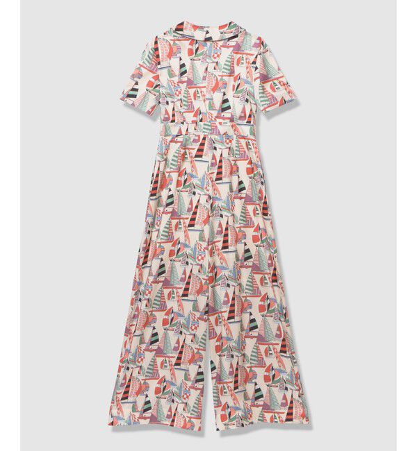 LOULOU WILLOUGHBY「【LOULOU WILLOUGHBY】ＲＡＴＴＩマリーナプリントオールインワン」|オールインワン|