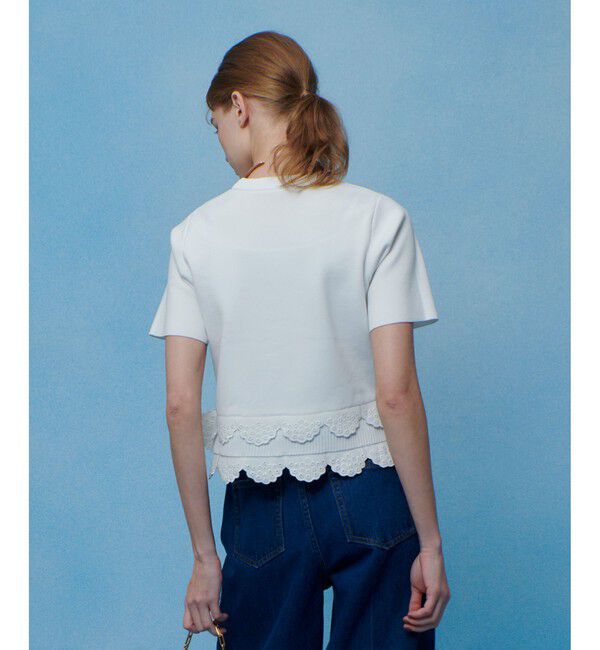 LOULOU WILLOUGHBY「【LOULOU WILLOUGHBY】パンチングスカラプルオーバー」|ニット・セーター|