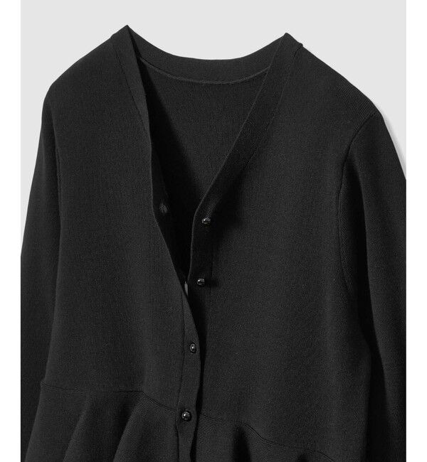 LOULOU WILLOUGHBY「【LOULOU WILLOUGHBY】レースレイヤーペプラムカーディガン」|カーディガン|