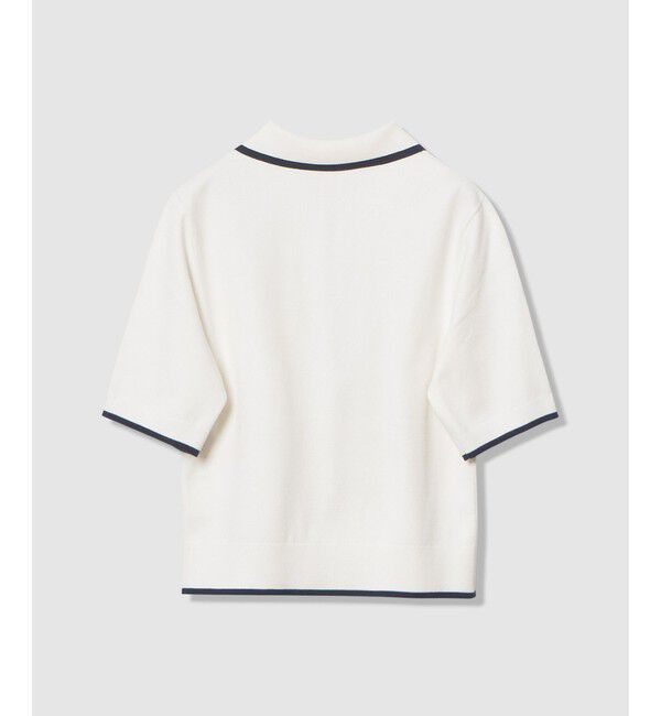 LOULOU WILLOUGHBY「【LOULOU WILLOUGHBY】ＣＨＥＲＲＹビジューＰＯＬＯ」|ポロシャツ|