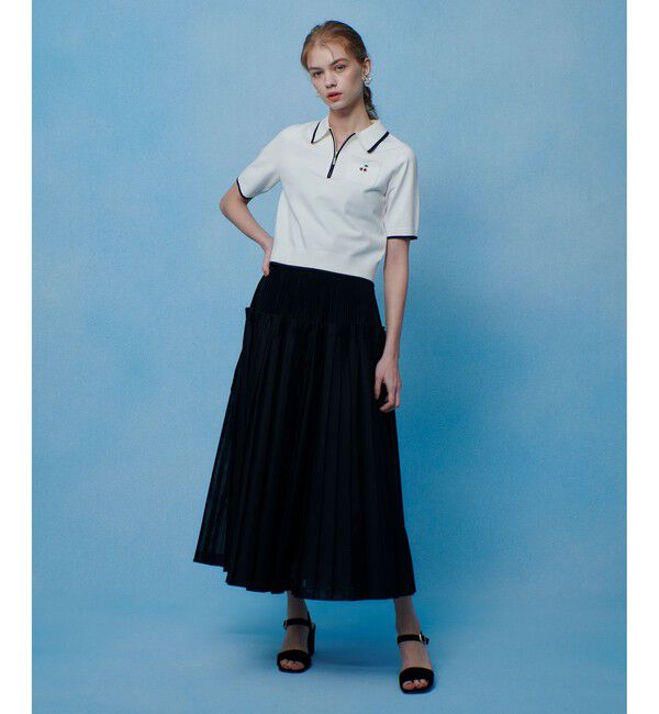 LOULOU WILLOUGHBY「【LOULOU WILLOUGHBY】ＣＨＥＲＲＹビジューＰＯＬＯ」|ポロシャツ|