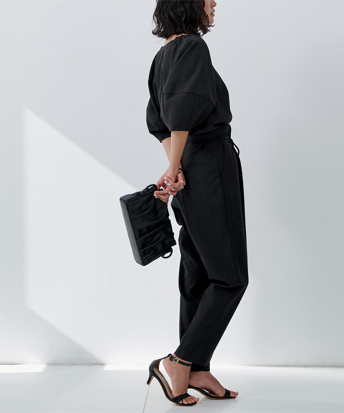 ur's「ベルト付ハイウエストタックパンツ」|その他|