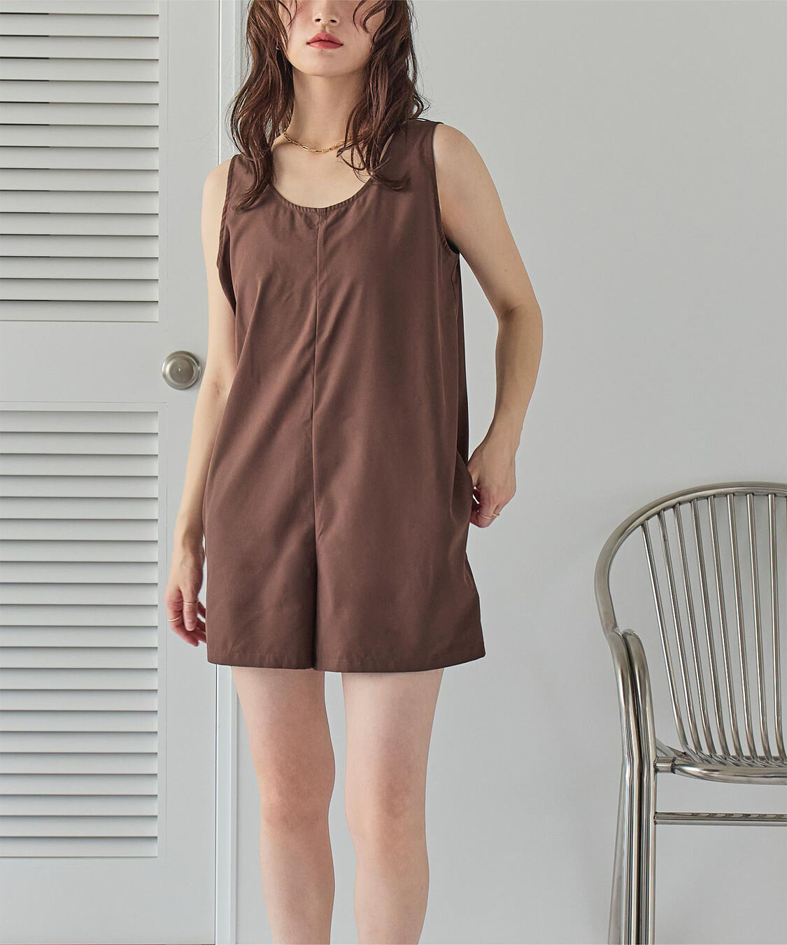 SEA DRESS「シンプルタンクトップオールインワン/水着」|コンビネゾン|