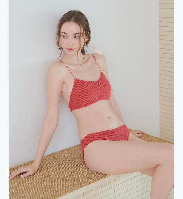 SEA DRESS「リブニットシンプルデザインビキニ/水着」|ビキニ|