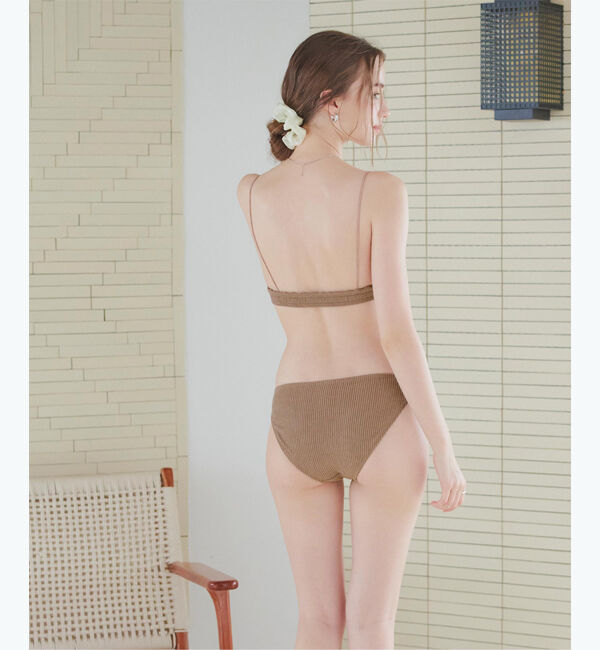 SEA DRESS「リブニットシンプルデザインビキニ/水着」|ビキニ|