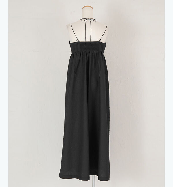 ur's「【春名亜美さんコラボアイテム】ふくれジャガードホルターキャミワンピース」|ワンピース|