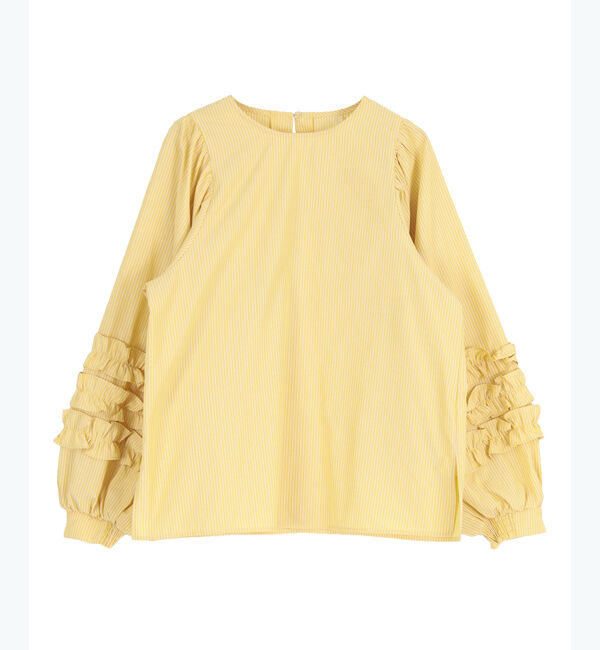 titivate「袖ﾌﾘﾙﾃﾞｻﾞｲﾝｷﾞｬｻﾞｰﾌﾞﾗｳｽ」|シャツ・ブラウス|