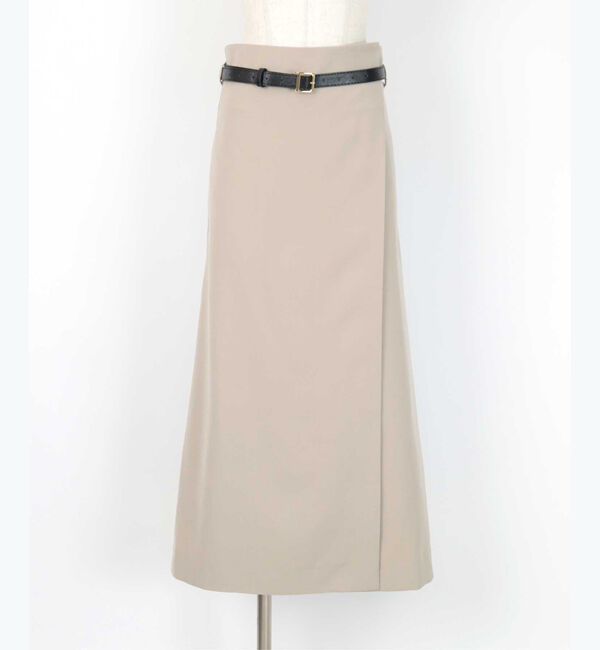 ur's「ベルト付ラップロングスカート」|スカート|