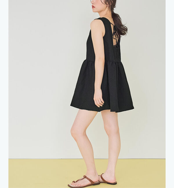 SEA DRESS「ノースリーブティアードチュニック/ラッシュガード」|コンビネゾン|