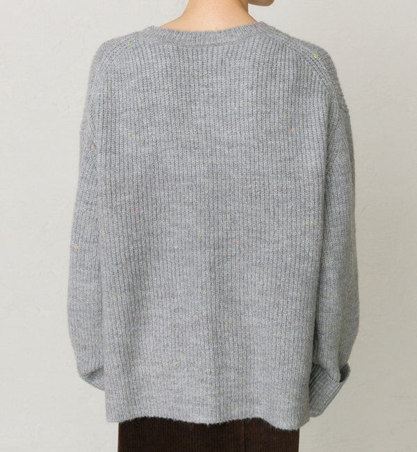  「ネップクルーネックニットプルオーバー」|キャミソール|