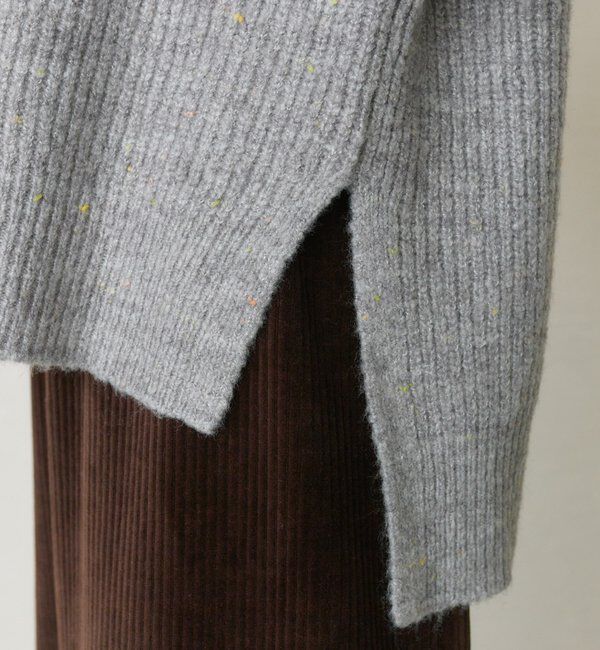  「ネップクルーネックニットプルオーバー」|キャミソール|
