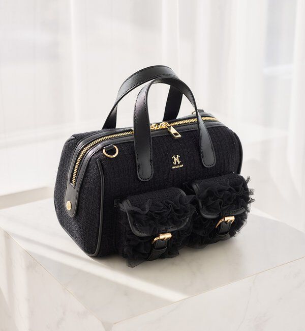  「【premiumorder】チュールポケットミニボストンバッグ」|ショルダー・メッセンジャー|